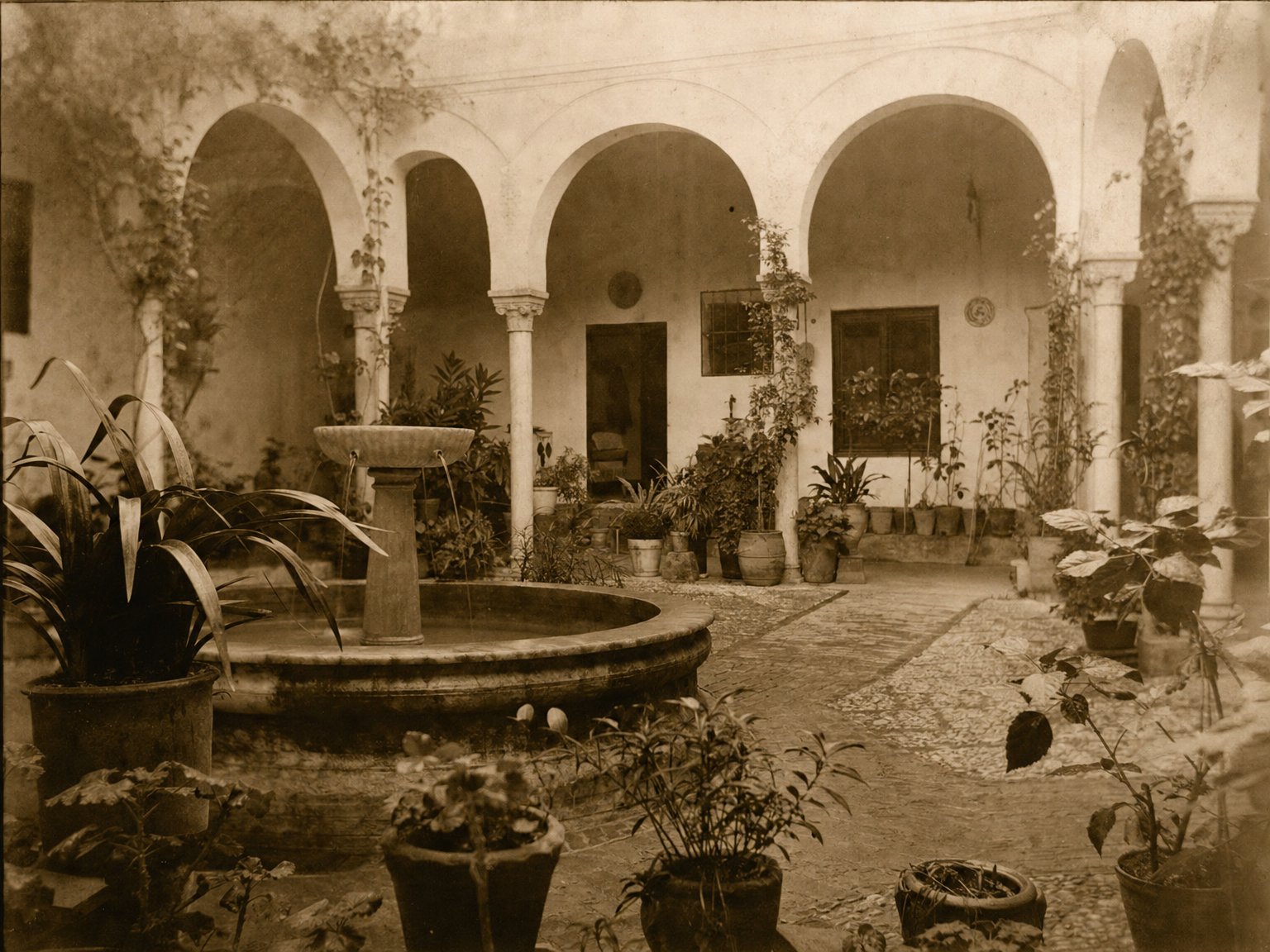 Patio andaluz · fotografía de archivo